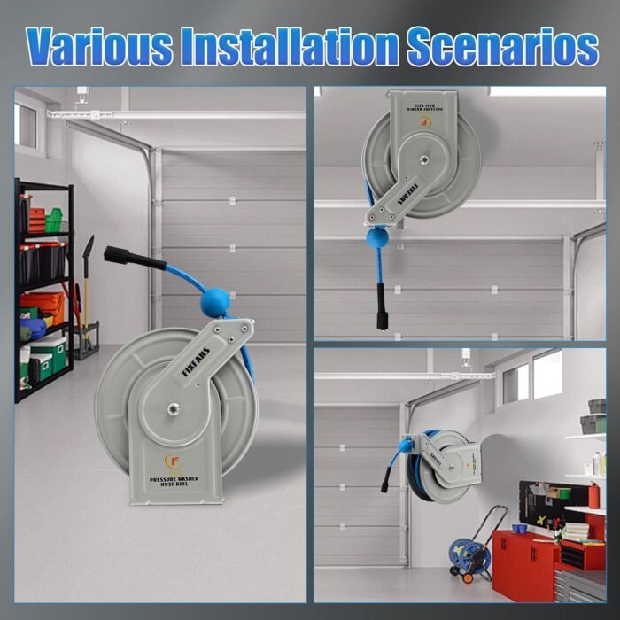 The heavy duty hose is made from high-quality PVC for strength and durability.